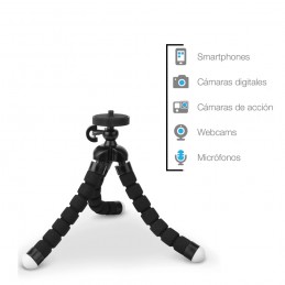 trípode de pulpo universal para móvil camara y microfono tripode flexible para fotos selfie smartphone soporte foto