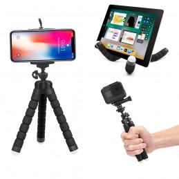 trípode de pulpo universal para móvil camara y microfono tripode flexible para fotos selfie smartphone soporte foto