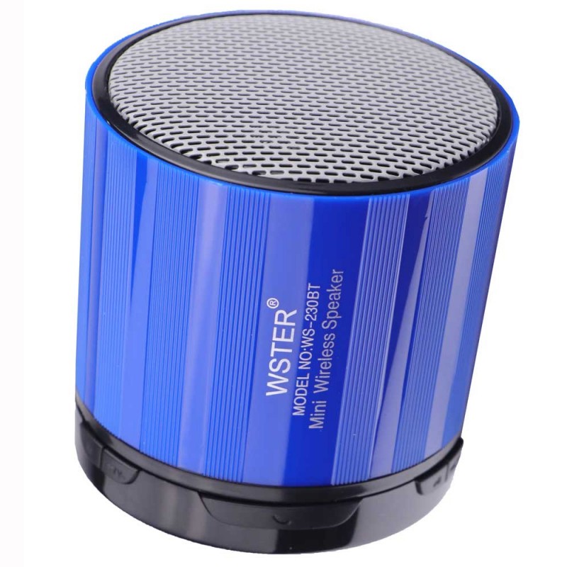 Mini altavoz bluetooth inalámbrico con luz LED para móvil compatible con pendrive, tarjeta SD y radio FM Android iOS