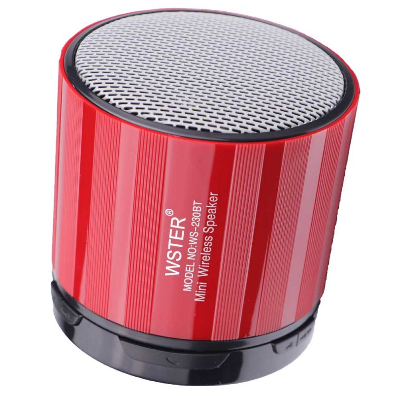 Mini altavoz bluetooth inalámbrico con luz LED para móvil compatible con pendrive, tarjeta SD y radio FM Android iOS