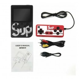 consola tipo gameboy retro portátil con 400 juegos arcade clásicos con mando extra y conexión a tv