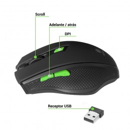 raton gaming inalambrico para pc ordenador portatil conexion 2.4 ghz mouse wireless para gamer