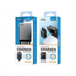 cargador usb tipo c pd con carga rápida 65w para móvil tablet pc portatil con luz led triple entrada