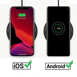 Base de carga inalámbrica para móvil estación de carga qi para smartphone carga inalambrica para móviles con luz LED