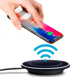 Base de carga inalámbrica para móvil estación de carga qi para smartphone carga inalambrica para móviles con luz LED