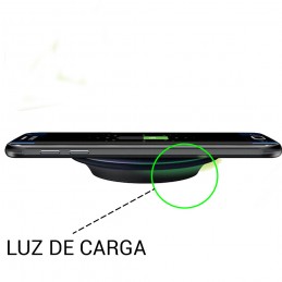 Base de carga inalámbrica para móvil estación de carga qi para smartphone carga inalambrica para móviles con luz LED
