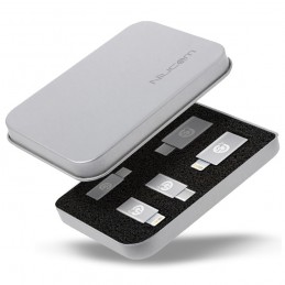 niubox adapter pack de adaptadores para móvil usb otg usb tipo c lighning para iphone ipad smartphone y tablet