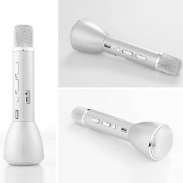 micrófono inalámbrico Bluetooth para karaoke conexión con el móvil cantar en grupo fiestas.