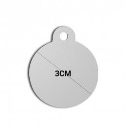 Placa chapa de aluminio identificación para perro mascota gato con nombre y teléfono