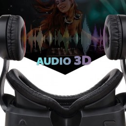 Gafas VR Shinecon realidad virtual 3D imagen y sonido inmersivo para videos apps y juegos con mando