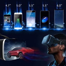 Gafas VR Shinecon realidad virtual 3D imagen y sonido inmersivo para videos apps y juegos con mando