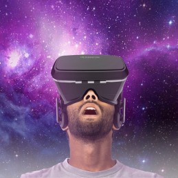 Gafas VR Shinecon realidad virtual 3D imagen y sonido inmersivo para videos apps y juegos con mando