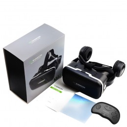 Gafas VR Shinecon realidad virtual 3D imagen y sonido inmersivo para videos apps y juegos con mando