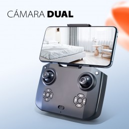 mini dron kk3 pro con cámara dual ultra hd 4k grabación de video y fotos juguete radio control para niños y adultos mando wifi