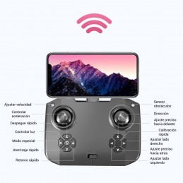 mini dron kk3 pro con cámara dual ultra hd 4k grabación de video y fotos juguete radio control para niños y adultos mando wifi