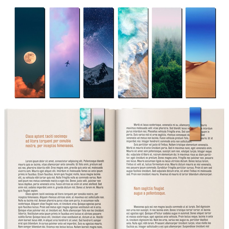 Marcapáginas magnético para libros con foto y texto dedicatorias para regalo separador de página libro