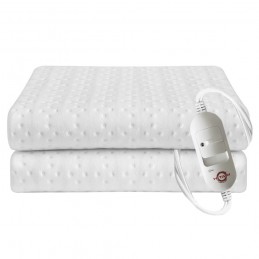 Manta eléctrica 150 x 80 cm, calientacamas eléctrico con control temperatura 60w para dormir