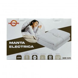 Manta eléctrica 150 x 80 cm, calientacamas eléctrico con control temperatura 60w para dormir