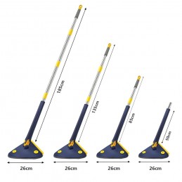 mopa triangular ajustable fregona con autodrenaje cabezal microfibras suelo techos para seco y mojado