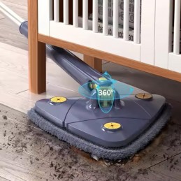 mopa triangular ajustable fregona con autodrenaje cabezal microfibras suelo techos para seco y mojado