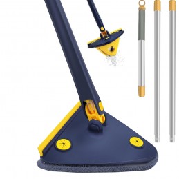 mopa triangular ajustable fregona con autodrenaje cabezal microfibras suelo techos para seco y mojado