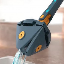 mopa triangular ajustable fregona con autodrenaje cabezal microfibras suelo techos para seco y mojado
