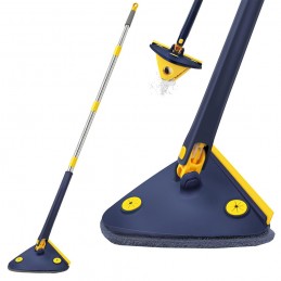 mopa triangular ajustable fregona con autodrenaje cabezal microfibras suelo techos para seco y mojado