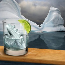 gin y titonic cubitera de 8 hielos con forma de titanic iceberg hielo original y divertido para bebidas