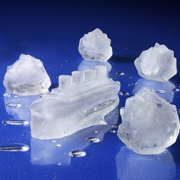 gin y titonic cubitera de 8 hielos con forma de titanic iceberg hielo original y divertido para bebidas