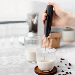 espumador leche con varillas para batir leche batidor eléctrico para espuma