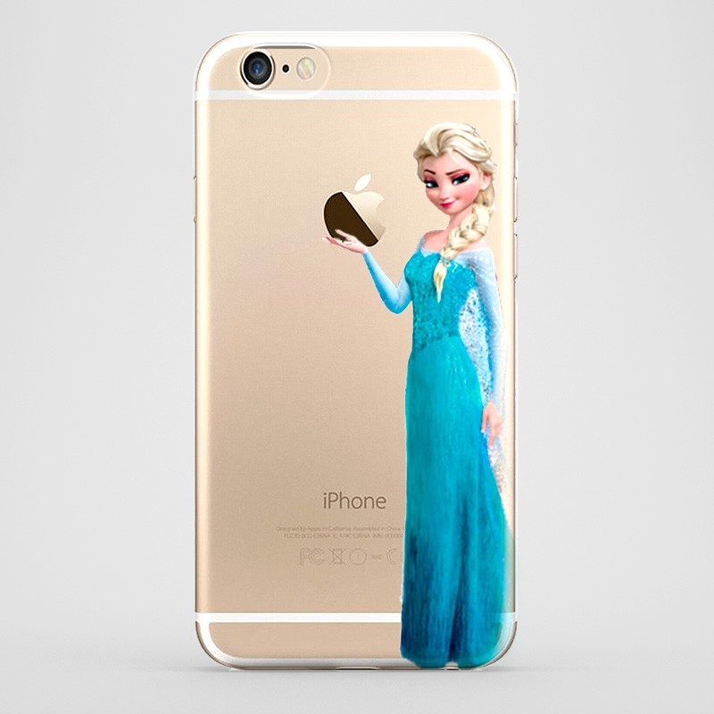 Funda iPhone 6 Elsa Frozen Transparente