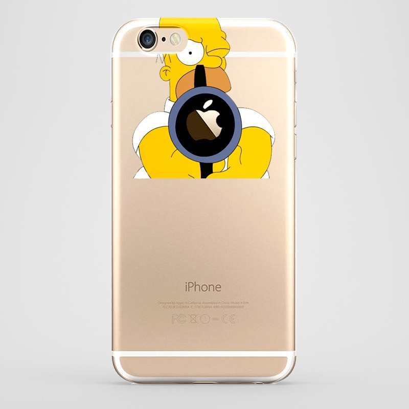 Funda iPhone 6 Homer Disparando Transparente
