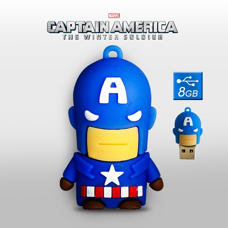 Pendrive Capitán América 8GB Memoria USB 