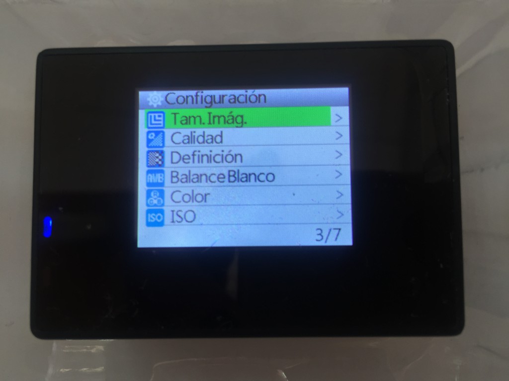 Interfaz pantalla SJ4000 Wifi