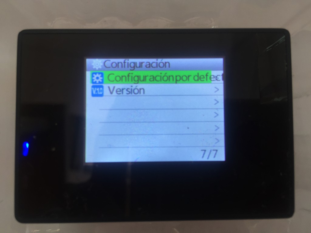 Interfaz pantalla SJ4000 Wifi