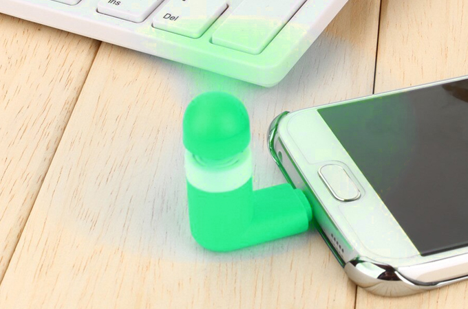 Miniventilador USB micro usb para móvil smartphone ventilador portátil